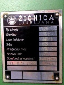 Podaci o mašini