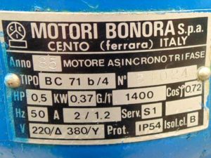 Motor data