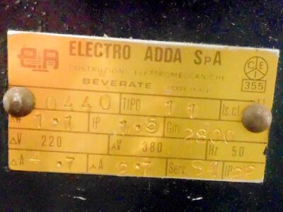 Motor tech data