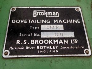 Machine tech data
