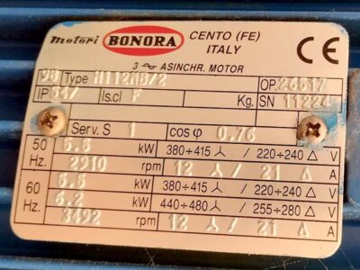 Motor tech data