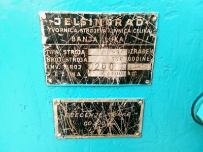 Machine tech data