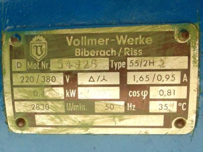 Motor specifications