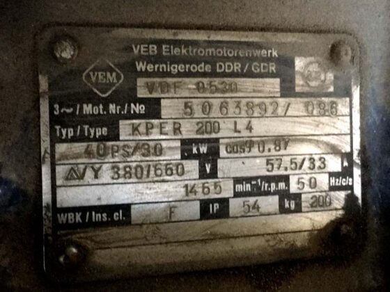 Motor tech data