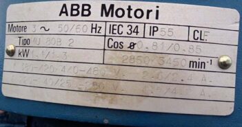 Motor spec. data