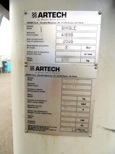 Machine tech data