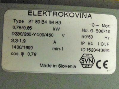 Motor tech data