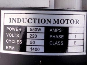 Motor specifications