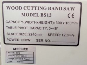 Machine tech. data