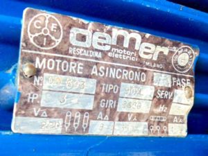 Podaci o motoru