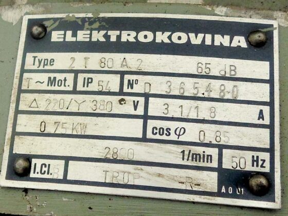 Podaci o motoru