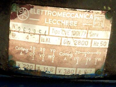 Motor tech data