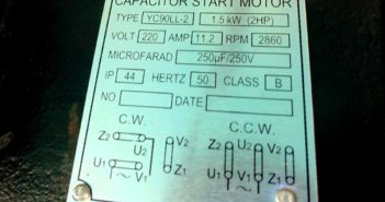 Motor spec. data