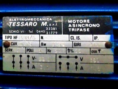 Feeder motor tech data