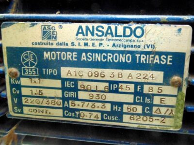 Motor tech data