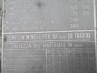Machine tech data