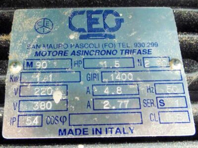 Motor tech data