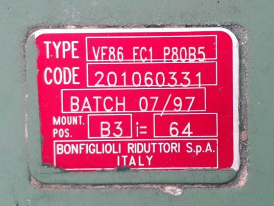 Podaci o reduktoru motora trake