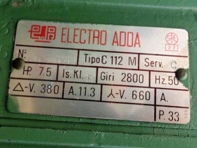 Motor tech. data