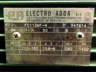 Motor tech. data