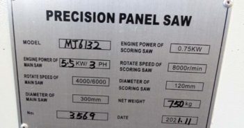 Machine tech data