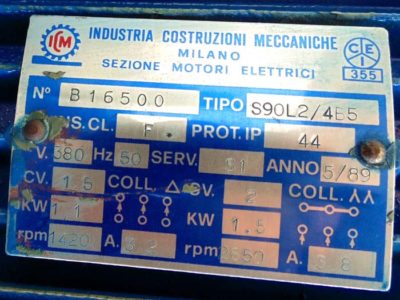 Технические данные двигателя