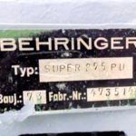 Testera BEHRINGER 1980