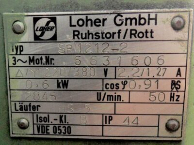 Motor tech data