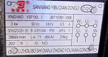 Motor tech data