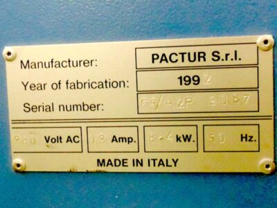 PACTUR Packing machine 4489-22