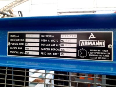 Machine tech data