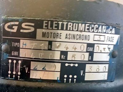 Tehnički podaci motora za pomeranje brušenja
