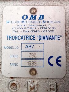 Machine tech data