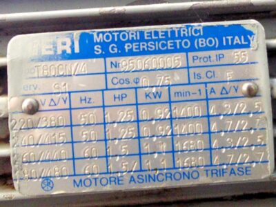 Podaci o motoru