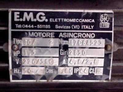 Motor tech data