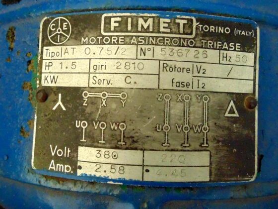 Технические данные двигателя