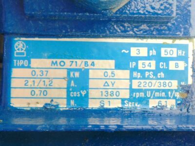Motor tech data