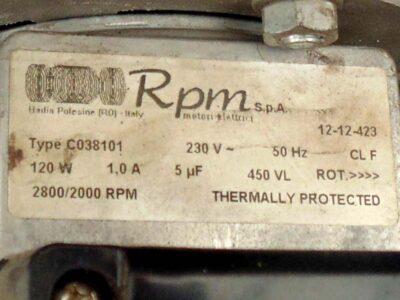 Motor tech data