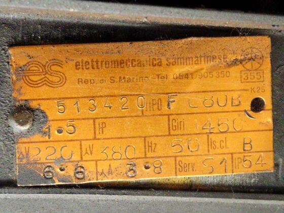 Технические данные двигателя