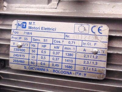 Podaci o motoru transportera