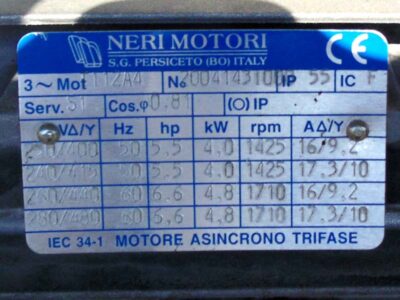 Podaci o motoru