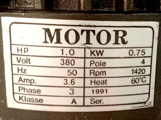Tehnički podaci motora