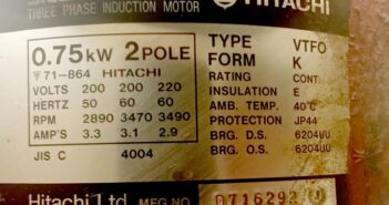 Spindle motor data