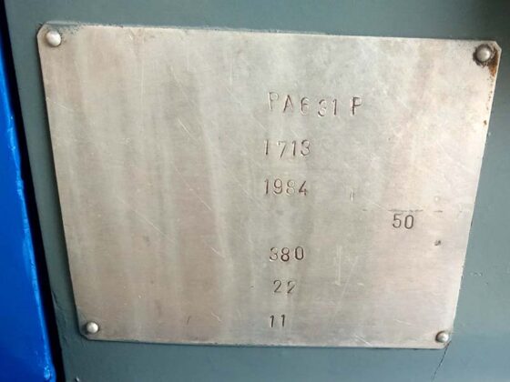 Tehnički podaci o ma&scaron;ini