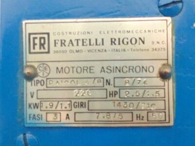 Podaci o motoru