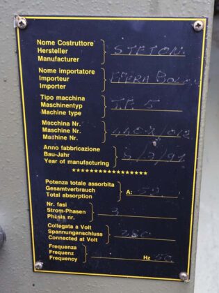 Obradni centar 1304-17 Tehnički podaci